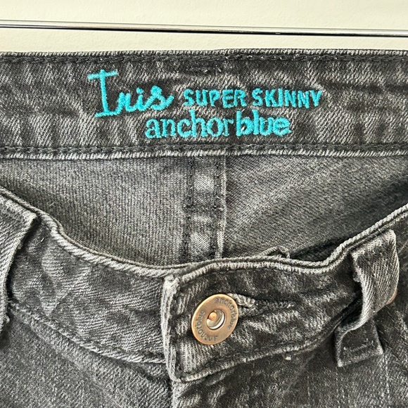 Anchor Blue Iris Black Super Skinny Jeans Size 1 - Picture 16 of 16